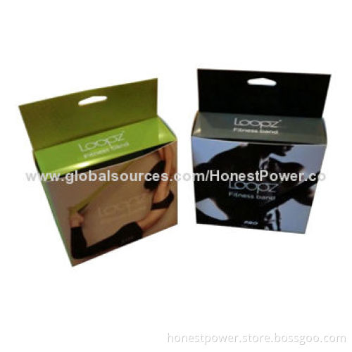 Paper Box, Ideal for Packing Band, Made of Art Paper, Customized Designs and Sizes Accepted